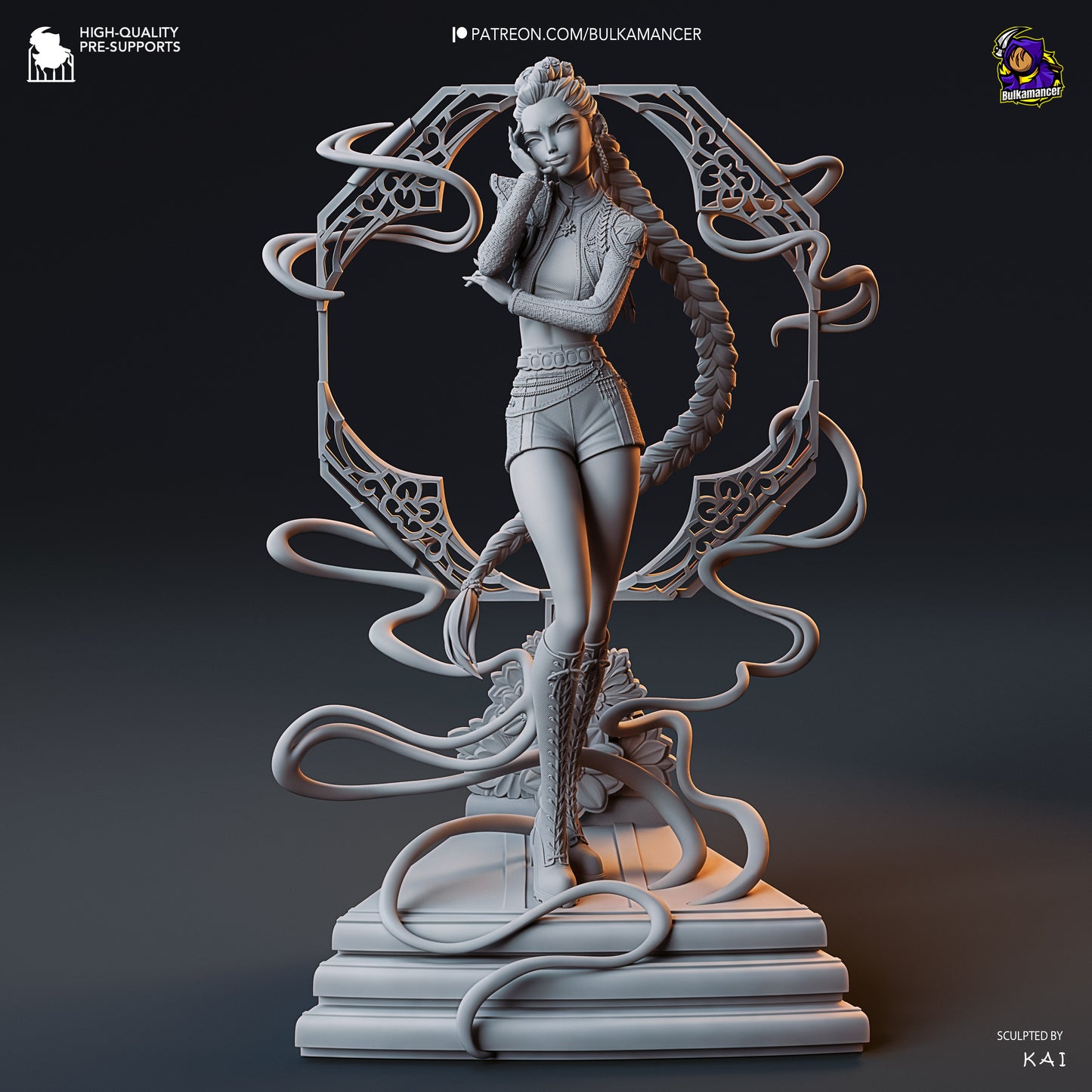 Rumi | 9.5-Inch Resin Model Kit | KPop Demon Hunters Blade Dancer of Seoul