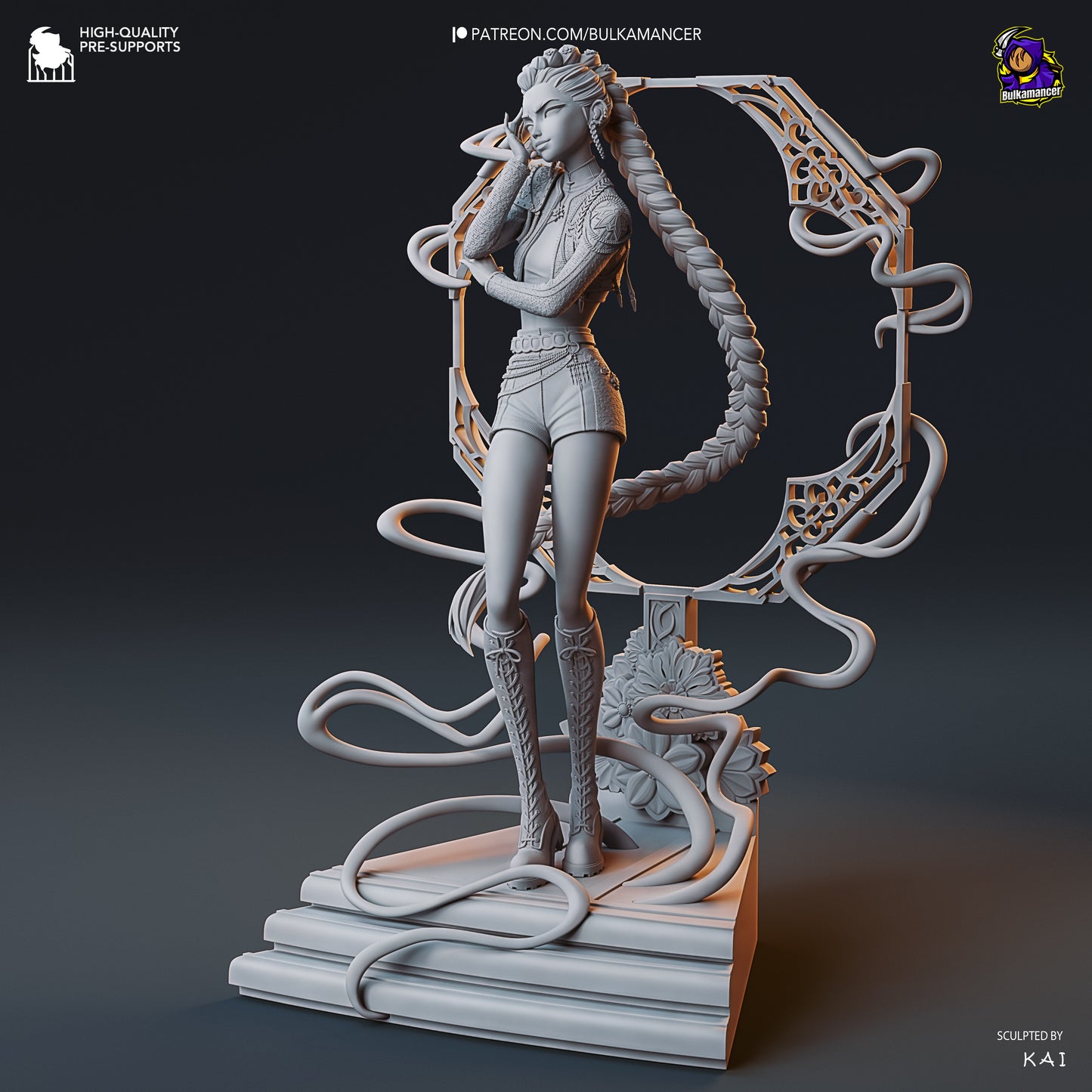 Rumi | 9.5-Inch Resin Model Kit | KPop Demon Hunters Blade Dancer of Seoul