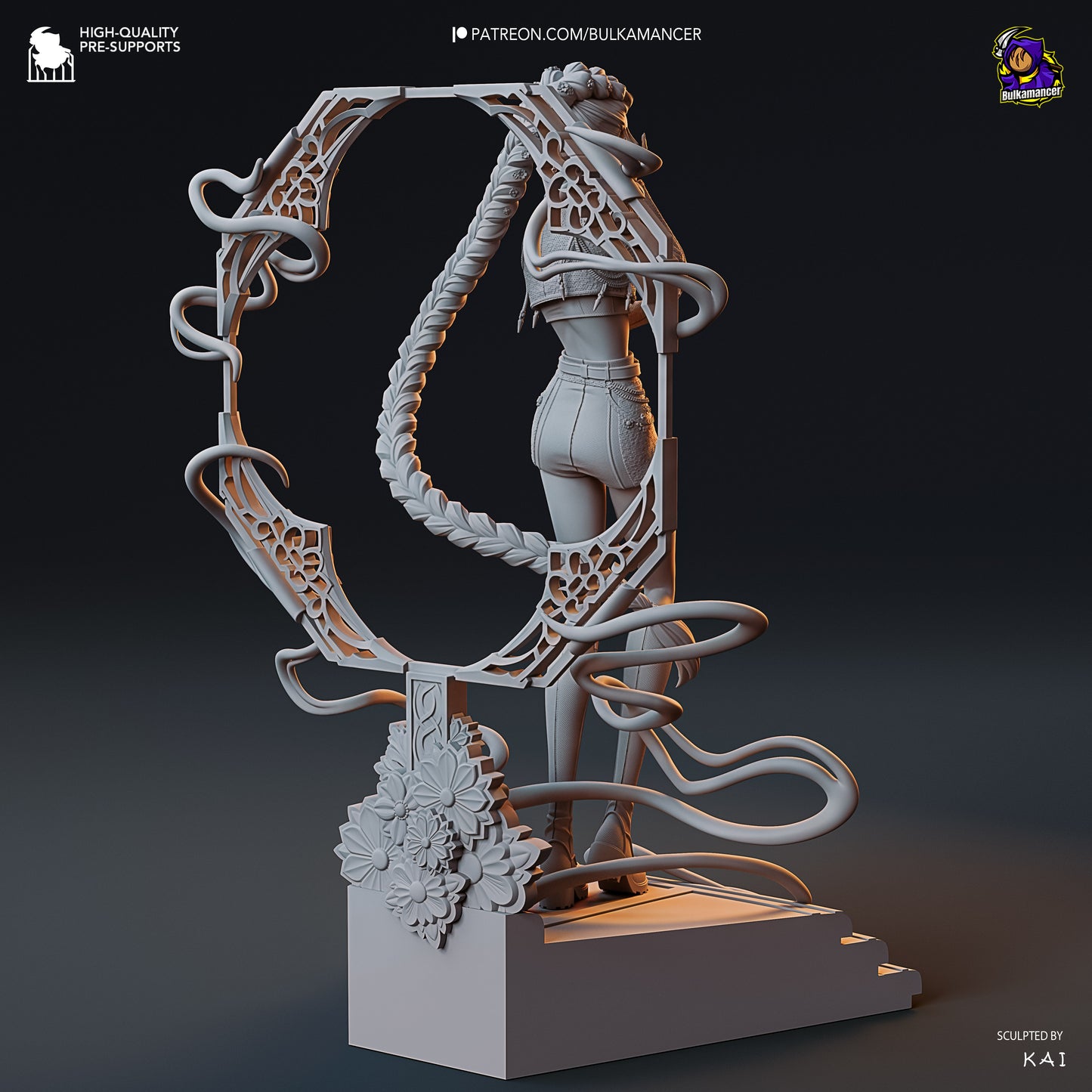Rumi | 9.5-Inch Resin Model Kit | KPop Demon Hunters Blade Dancer of Seoul
