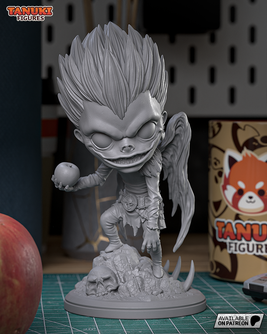 Chibi Ryuk | 5-Inch Resin Model Kit | Death Note Shinigami of Apples