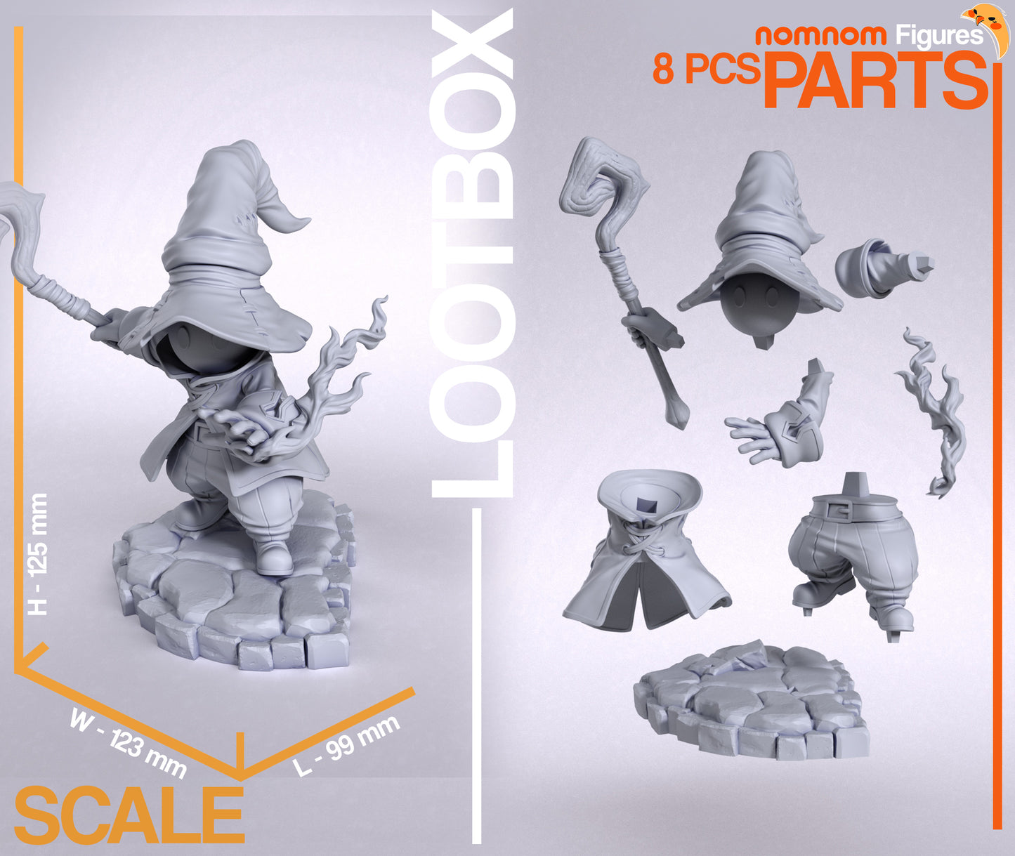 Vivi Ornitier | 5-Inch Resin Model Kit | DIY Final Fantasy IX Black Mage