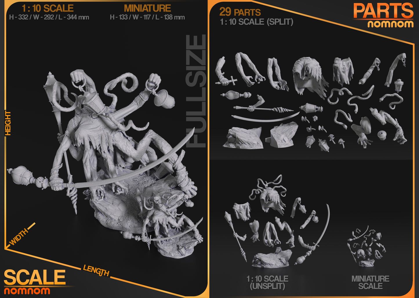 Lampmaster | Resin Model Kit | Clair Obscur: Expedition 33 Boss of Stone Wave Cliffs