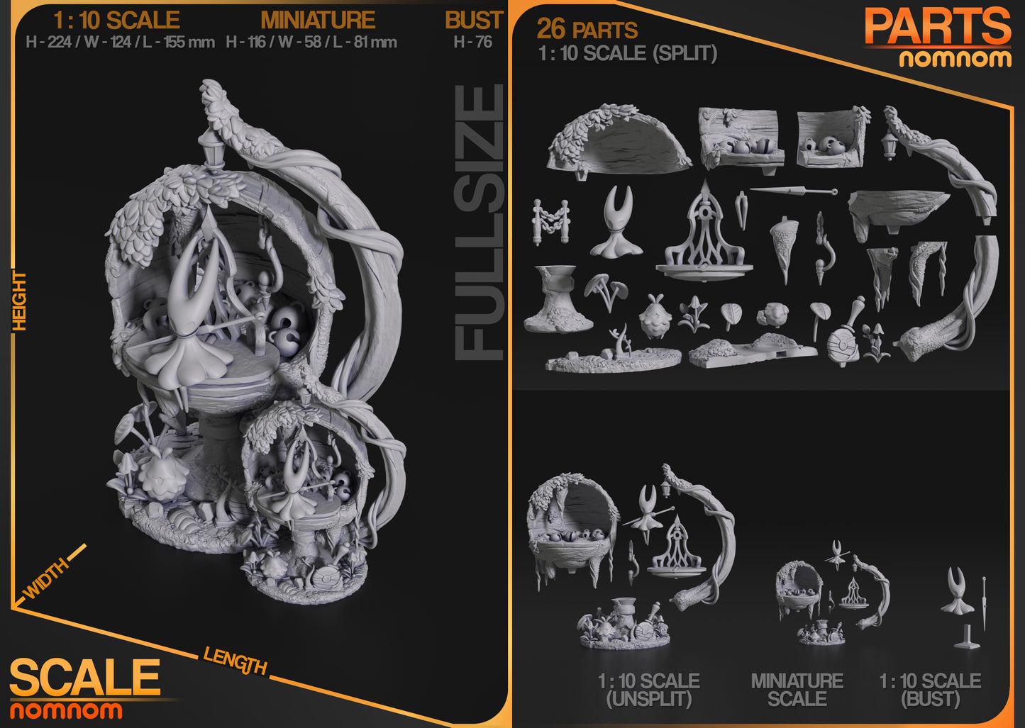 Hornet | Resin Model or Bust Kit | Hollow Knight Guardian of Hallownest