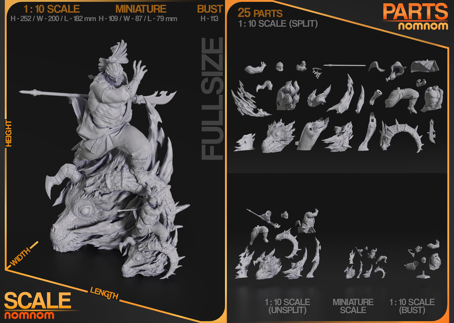 Ganondorf | Resin Model or Bust Kit | Legend of Zelda Tears of the Kingdom Demon King