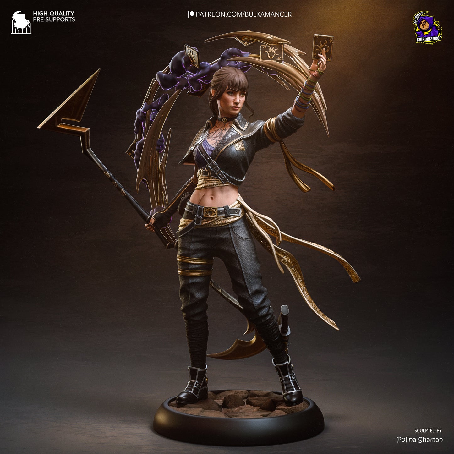 Sciel | 10.5-Inch Resin Model Kit | Clair Obscur: Expedition 33 Foretell Scythe-Wielder