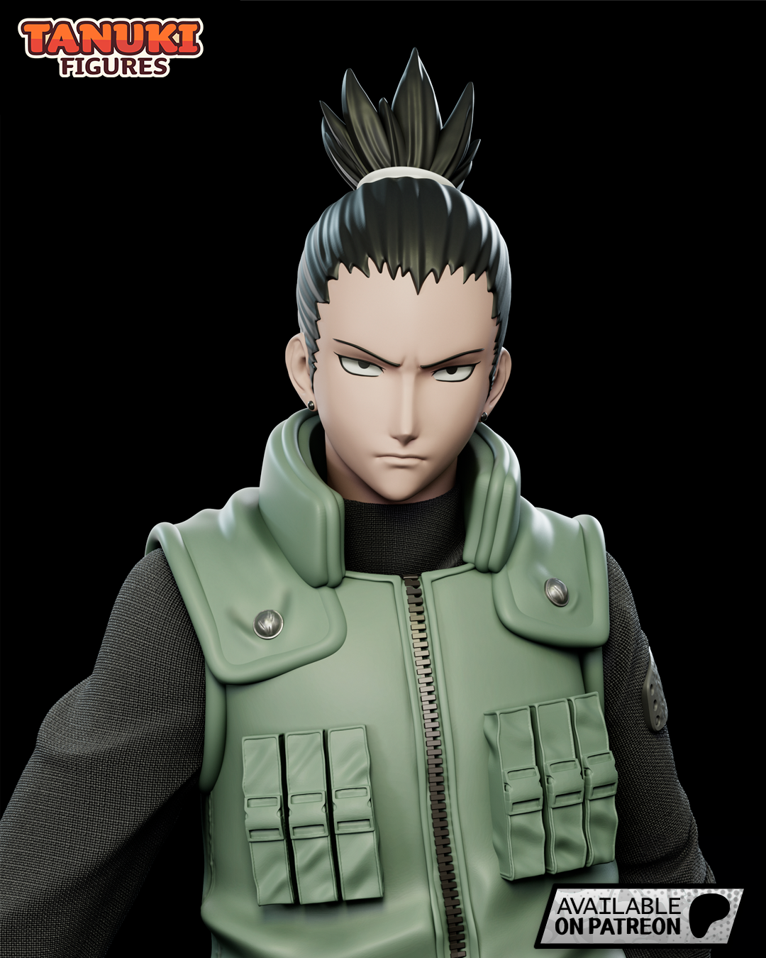 Shikamaru Nara | 10-Inch Resin Model Kit | Naruto Shadow Tactician