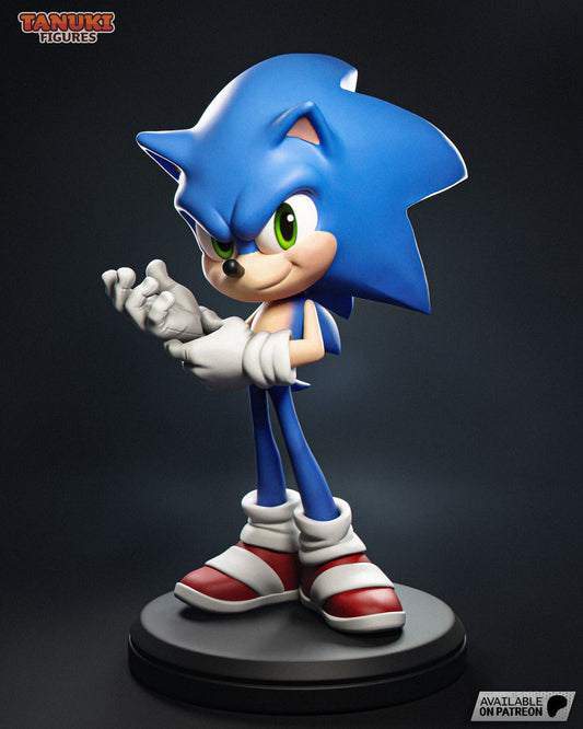 Sonic | 6-Inch Resin Model Kit | Toon-Style Sonic the Hedgehog Blur