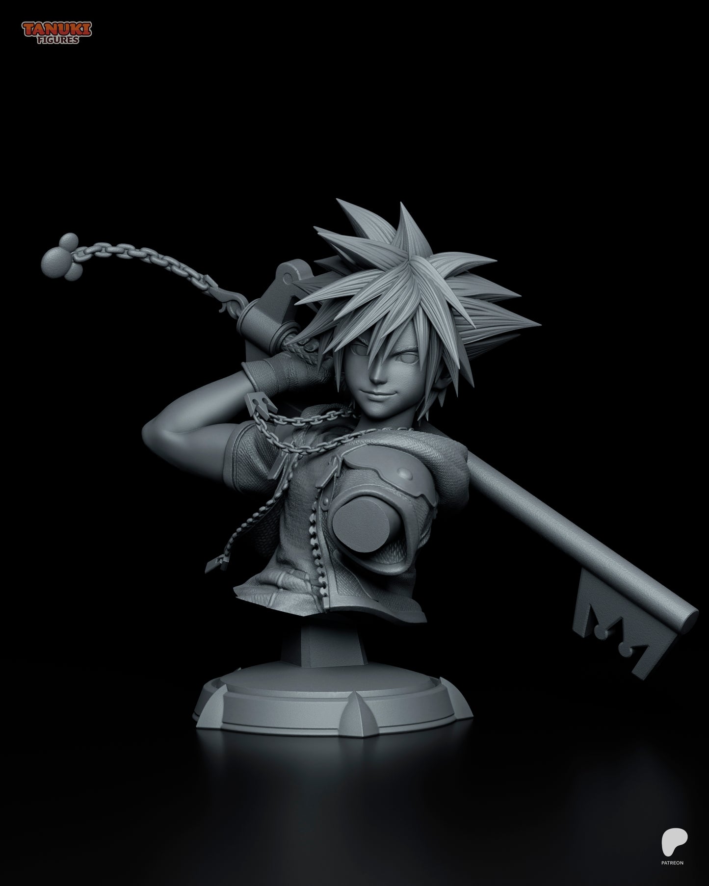 Sora | Resin Model or Bust Kit | Kingdom Hearts Keyblade Wielder of Light