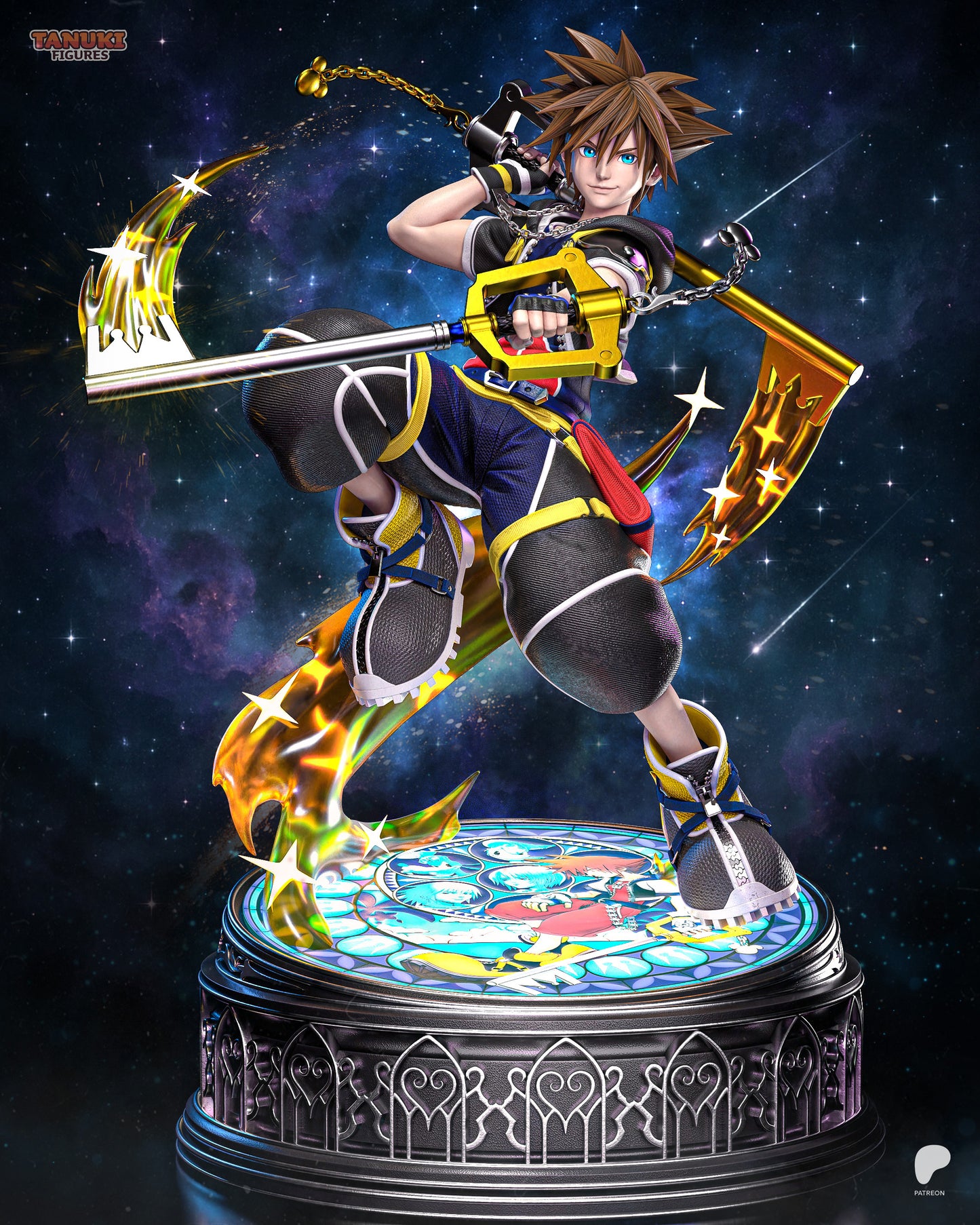 Sora | Resin Model or Bust Kit | Kingdom Hearts Keyblade Wielder of Light