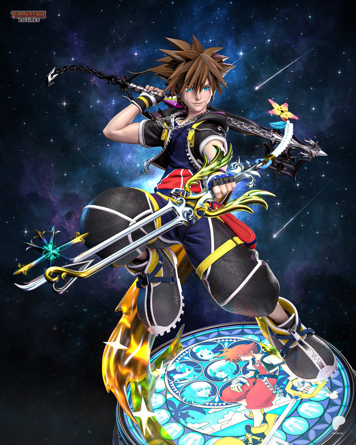 Sora | Resin Model or Bust Kit | Kingdom Hearts Keyblade Wielder of Light