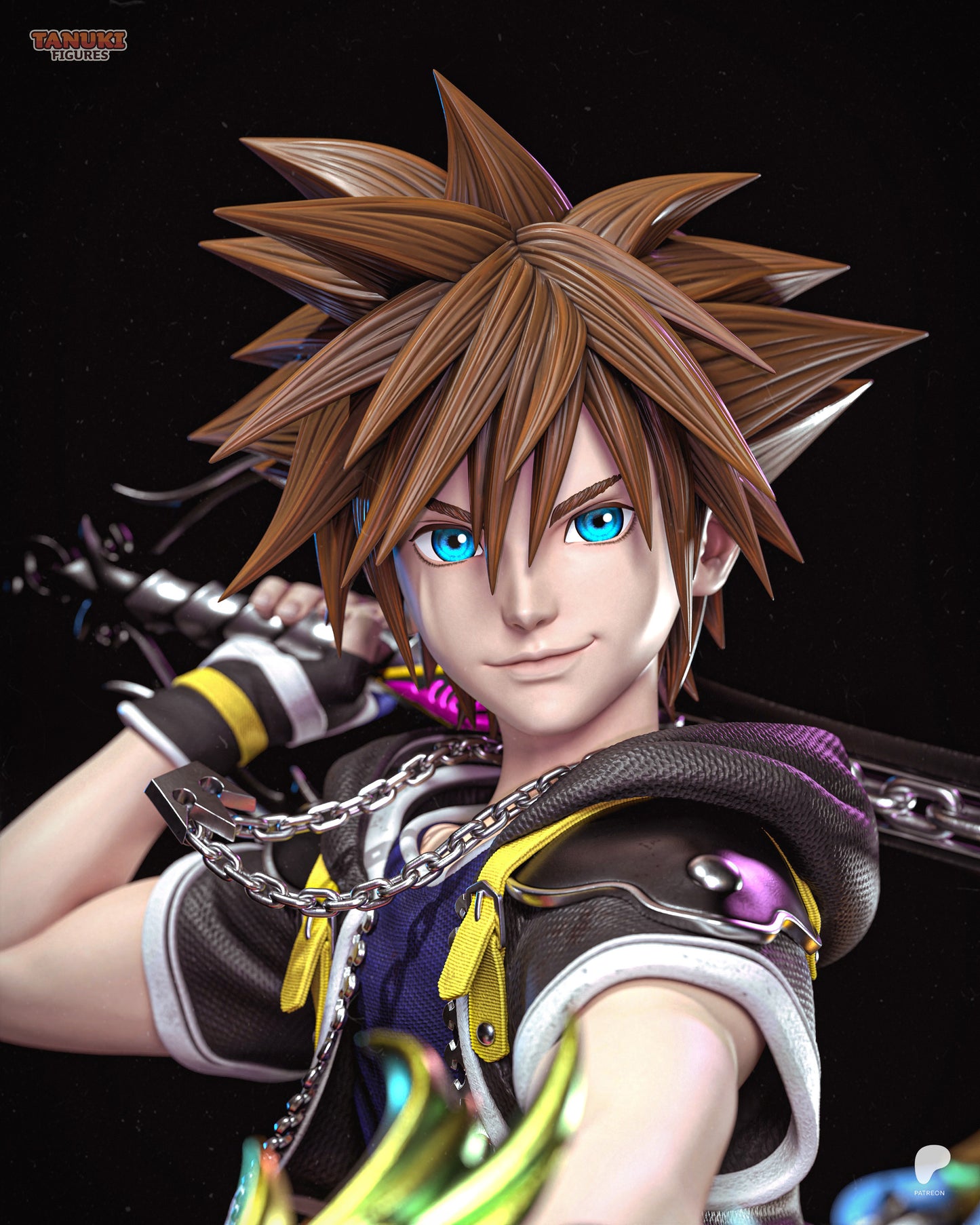 Sora | Resin Model or Bust Kit | Kingdom Hearts Keyblade Wielder of Light
