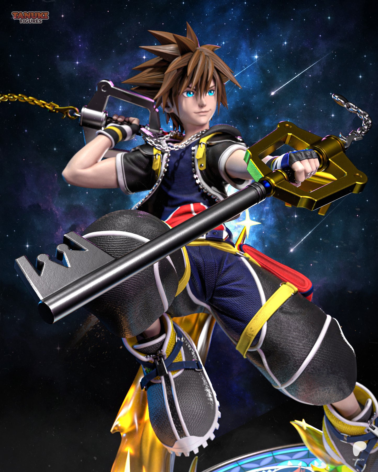 Sora | Resin Model or Bust Kit | Kingdom Hearts Keyblade Wielder of Light