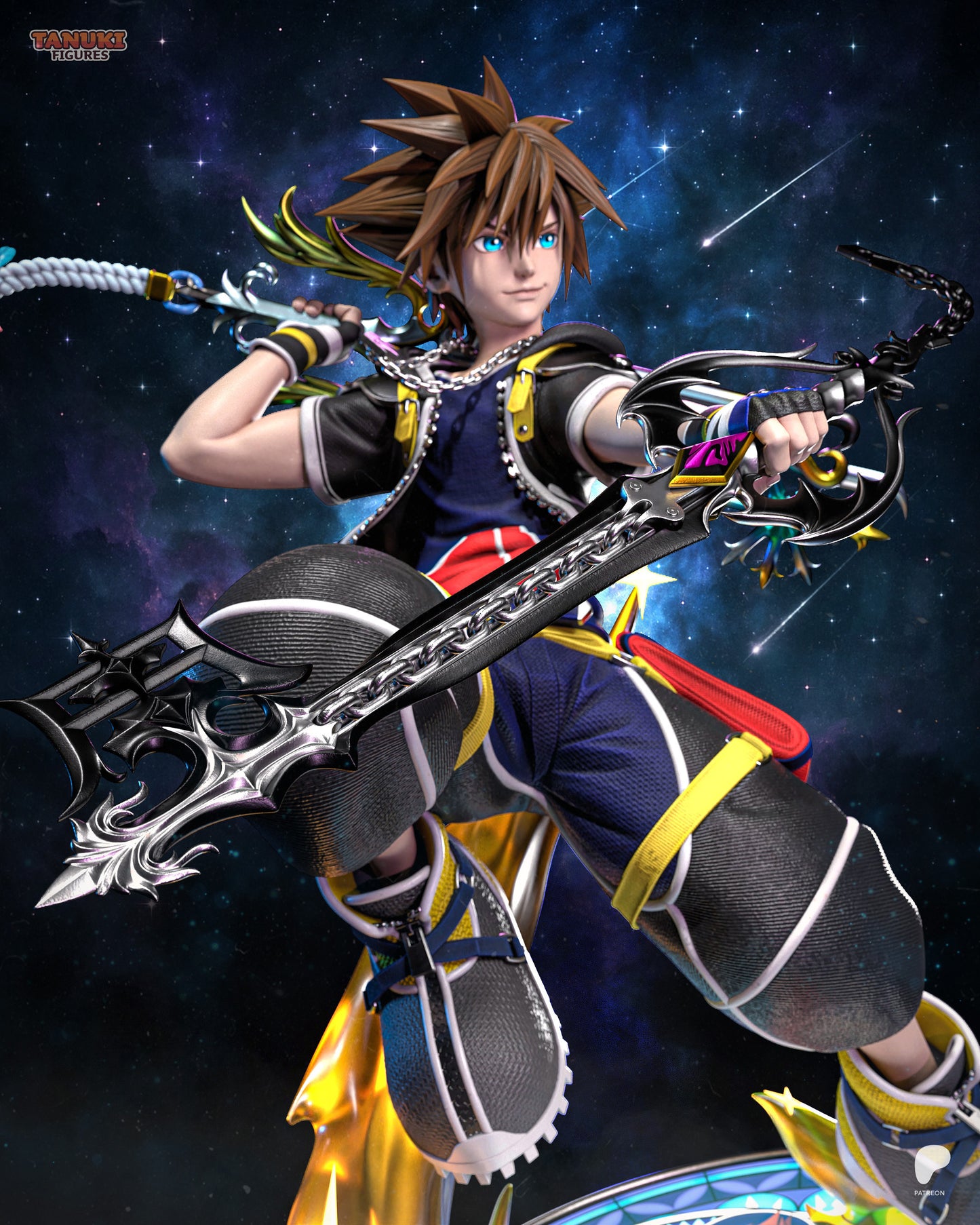 Sora | Resin Model or Bust Kit | Kingdom Hearts Keyblade Wielder of Light