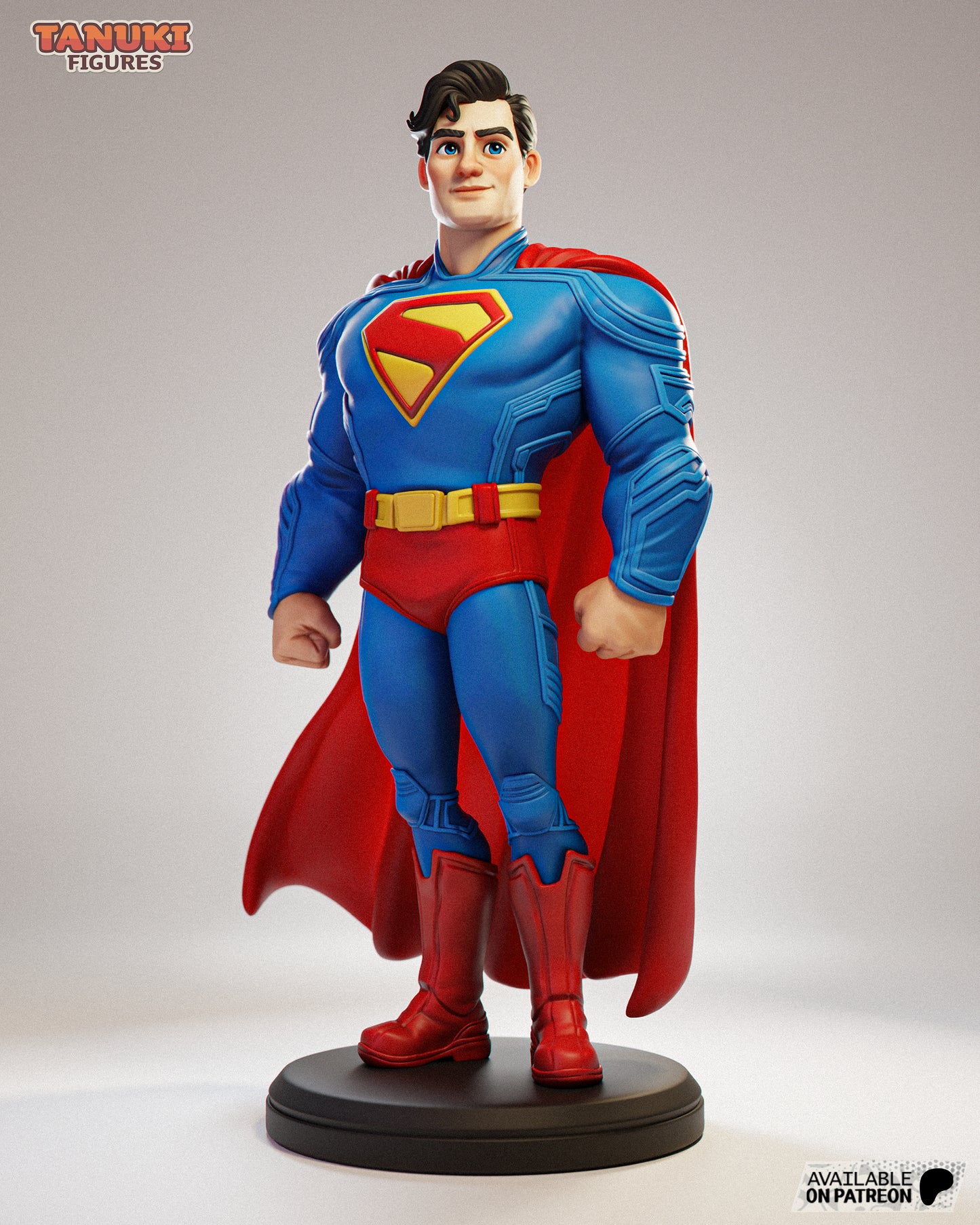 Superman | 6-Inch Resin Model Kit | Toon-Style Caped Kryptonian