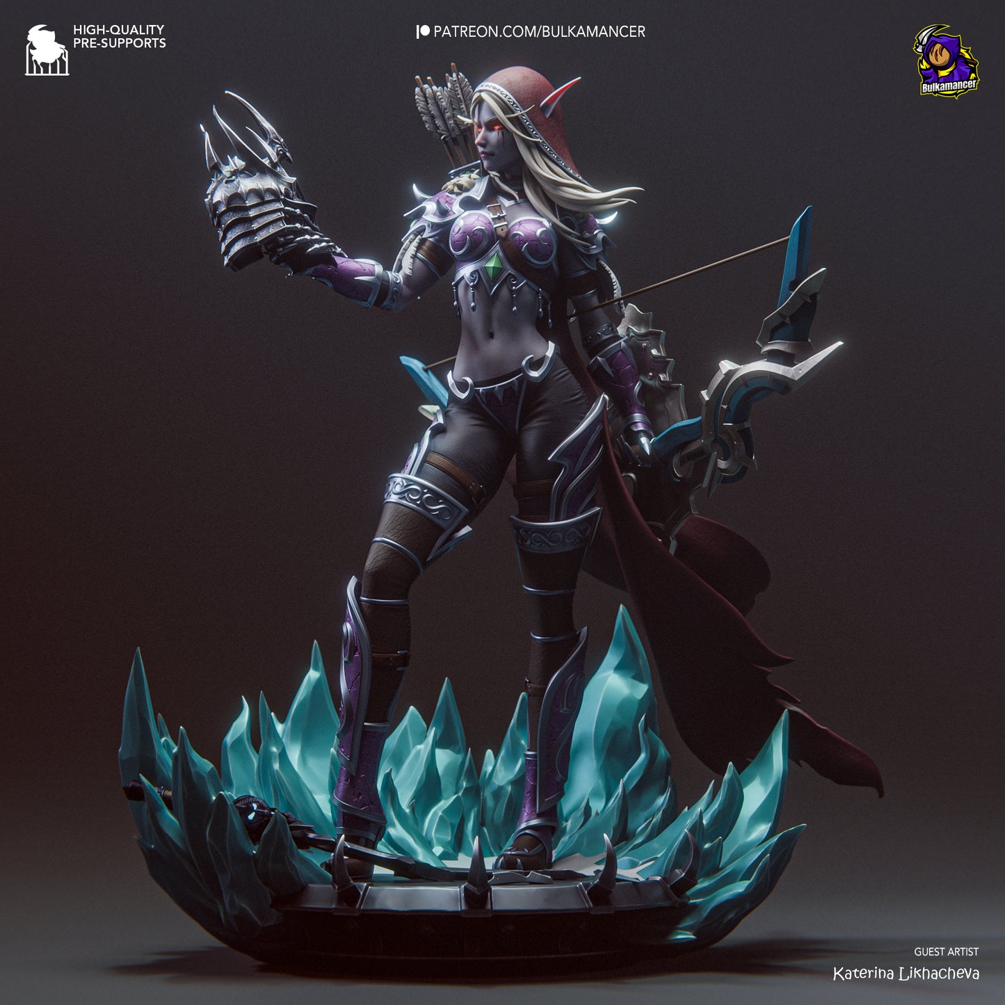 Sylvanas Windrunner | 11-Inch Resin Model Kit | DIY World of Warcraft Banshee Queen