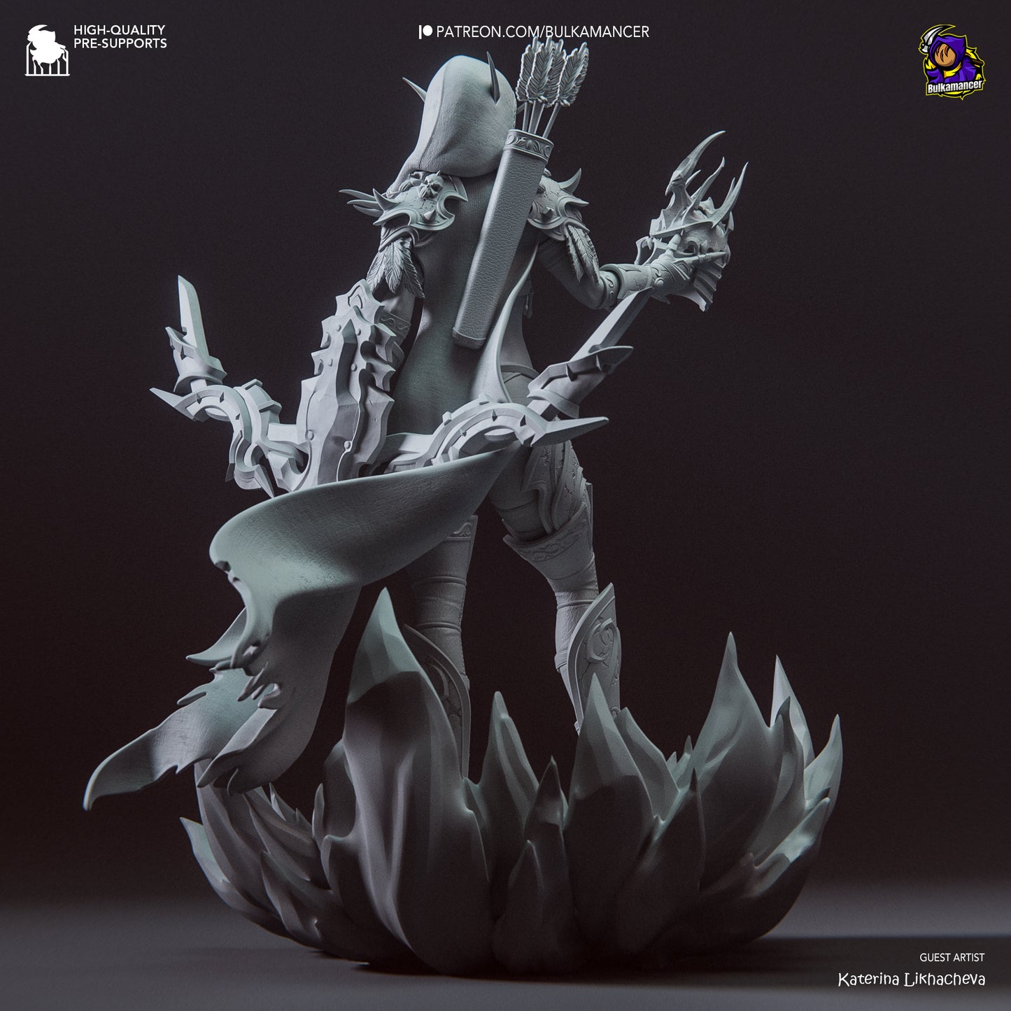 Sylvanas Windrunner | 11-Inch Resin Model Kit | DIY World of Warcraft Banshee Queen