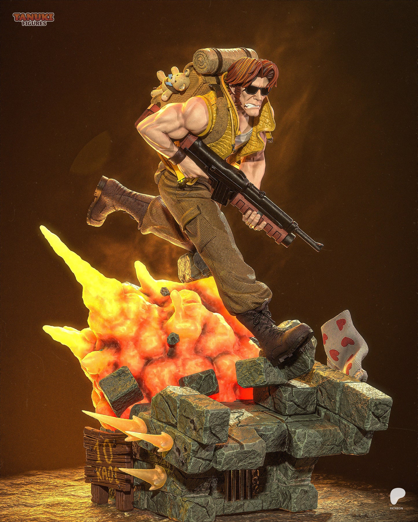 Tarma Roving | Resin Model or Bust Kit | Metal Slug Peregrine Falcon Squad Ace
