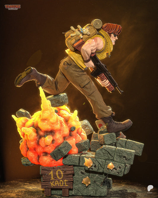 Tarma Roving | Resin Model or Bust Kit | Metal Slug Peregrine Falcon Squad Ace