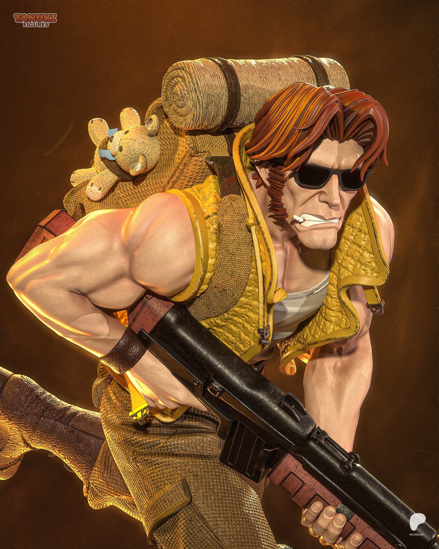 Tarma Roving | Resin Model or Bust Kit | Metal Slug Peregrine Falcon Squad Ace