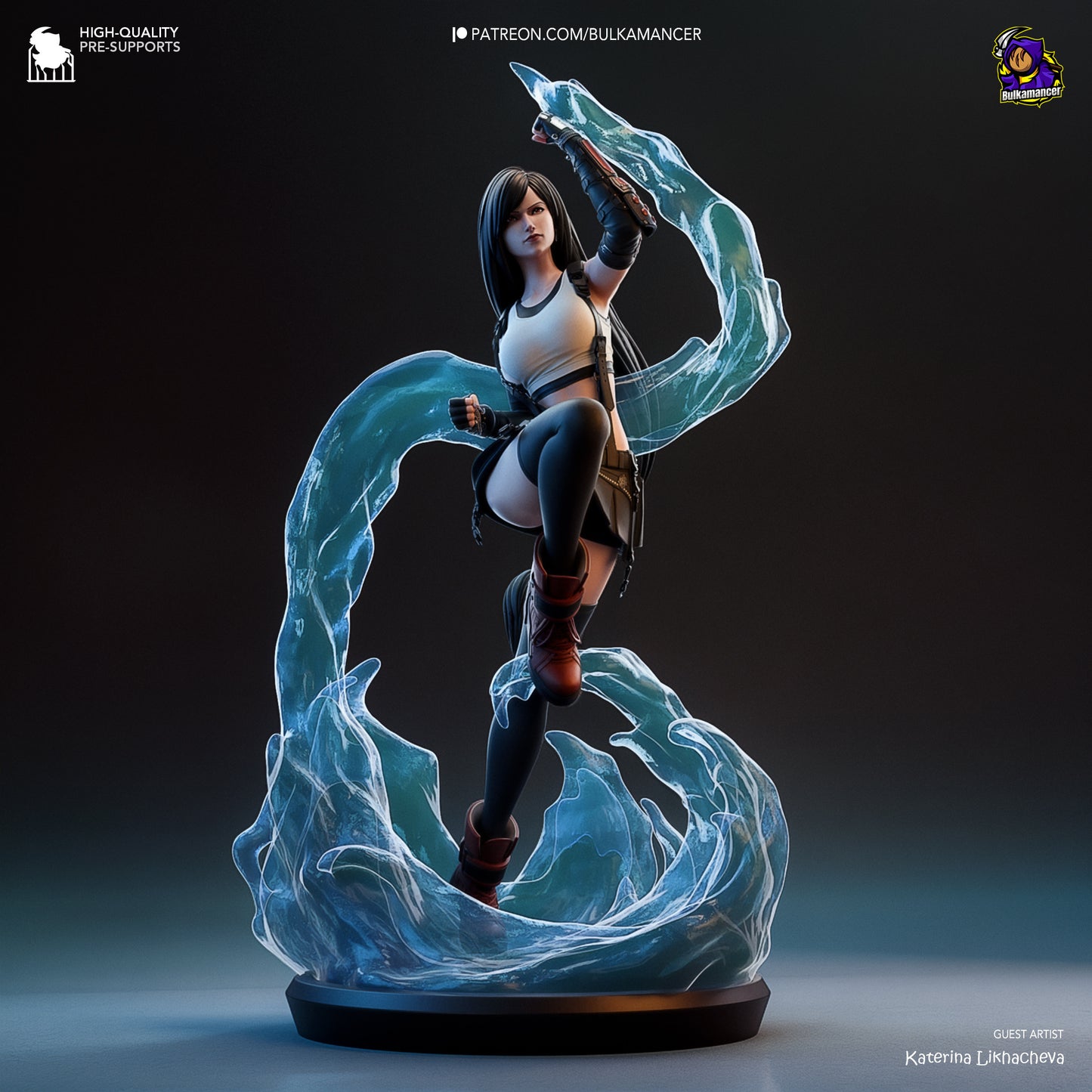 Tifa Lockhart | 10-Inch Resin Model Kit | Final Fantasy VII Martial Artist