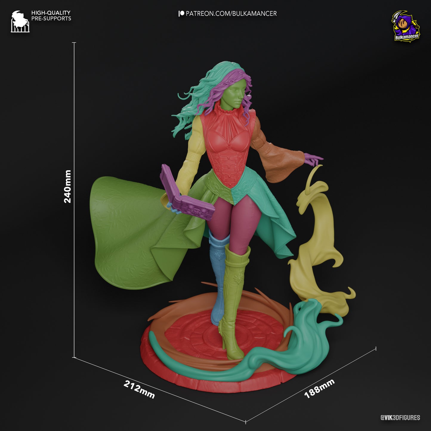Triss Merigold | 9.5-Inch Resin Model Kit | Witcher Sorceress of Temeria