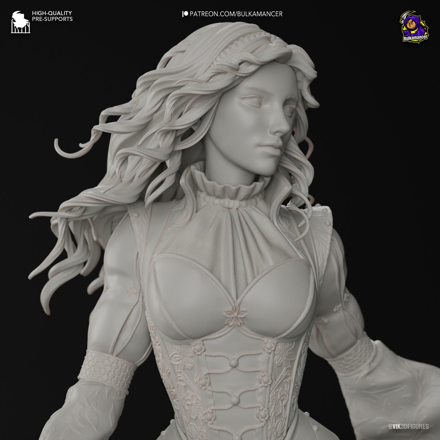 Triss Merigold | 9.5-Inch Resin Model Kit | Witcher Sorceress of Temeria