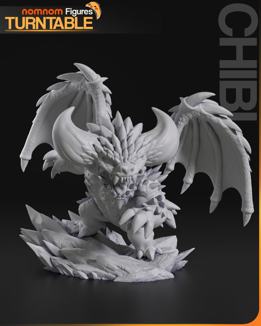 Chibi Nergigante | 3-Inch Resin Model Kit | Monster Hunter Elder Dragon Slayer