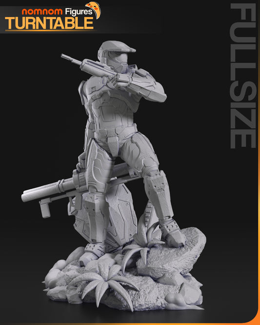 Master Chief | 8-Inch Resin Model Kit | DIY Halo 2 Spartan Warrior