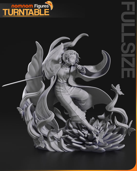 Shinobu Kochou Bust | 8-Inch Resin Model Kit | DIY Demon Slayer Insect Hashira