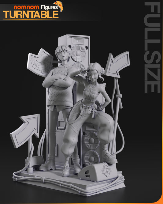 Zoey and Yuki | Resin Model or Bust Kit | K Pop Demon Hunters
