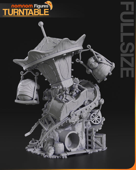 Little Nightmares III | Resin Model or Bust Kit | The Spiral Mine Cart