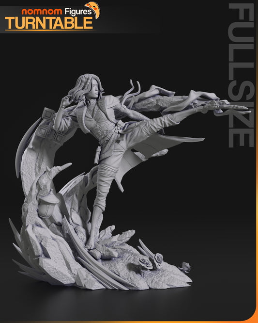 Lune | Resin Model or Bust Kit | DIY Clair Obscur: Expedition 33 Elemental Mage