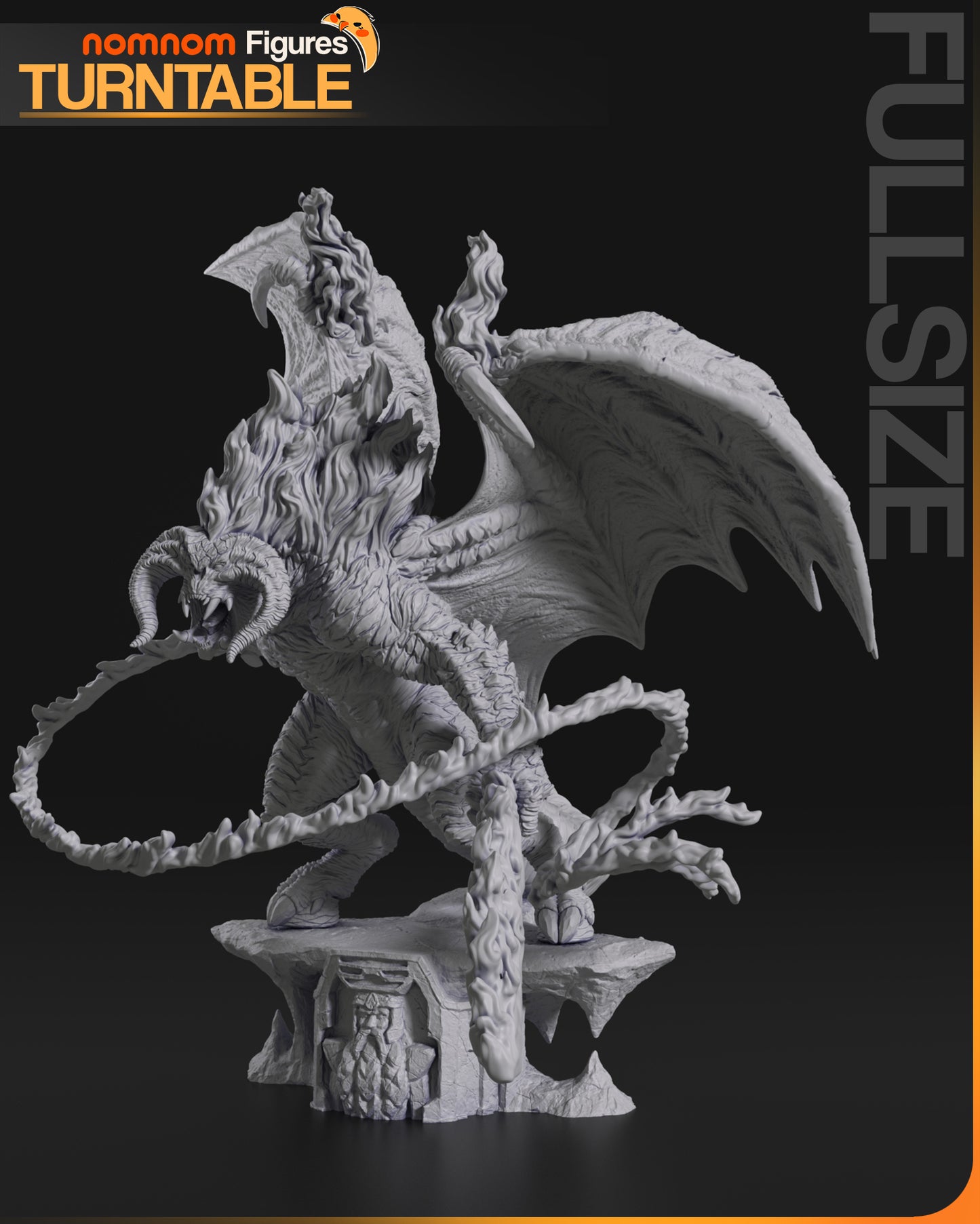 Balrog | Resin Model or Bust Kit | Lord of the Rings Demon of Morgoth