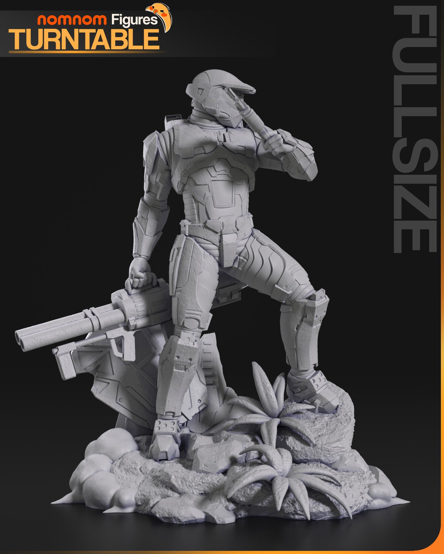 Master Chief | 8-Inch Resin Model Kit | DIY Halo 2 Spartan Warrior