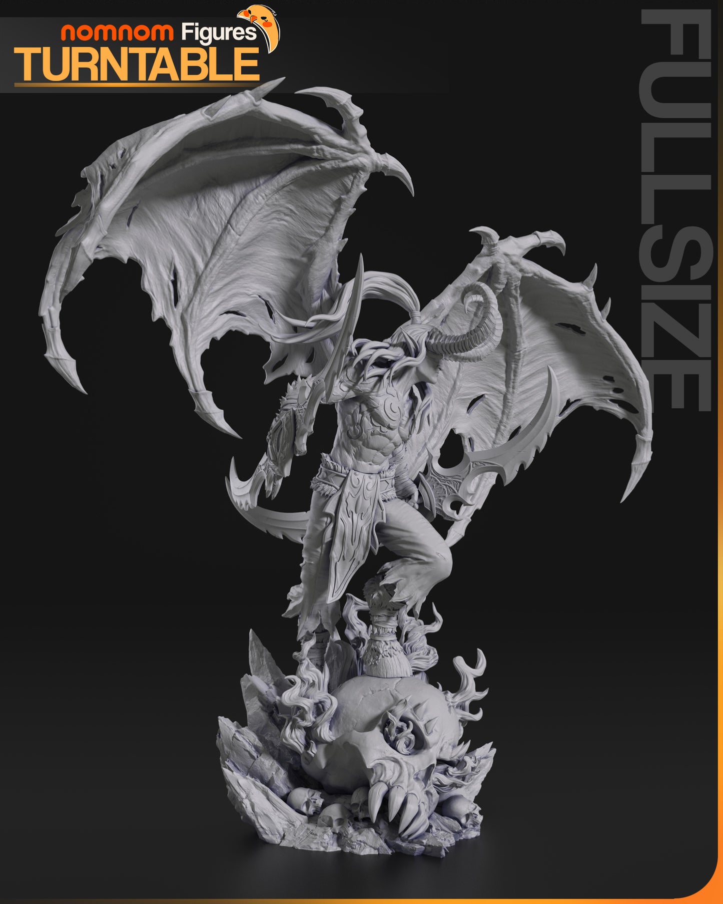 Illidan Stormrage | 11.5-Inch Resin Model Kit | DIY World of Warcraft Demon Hunter