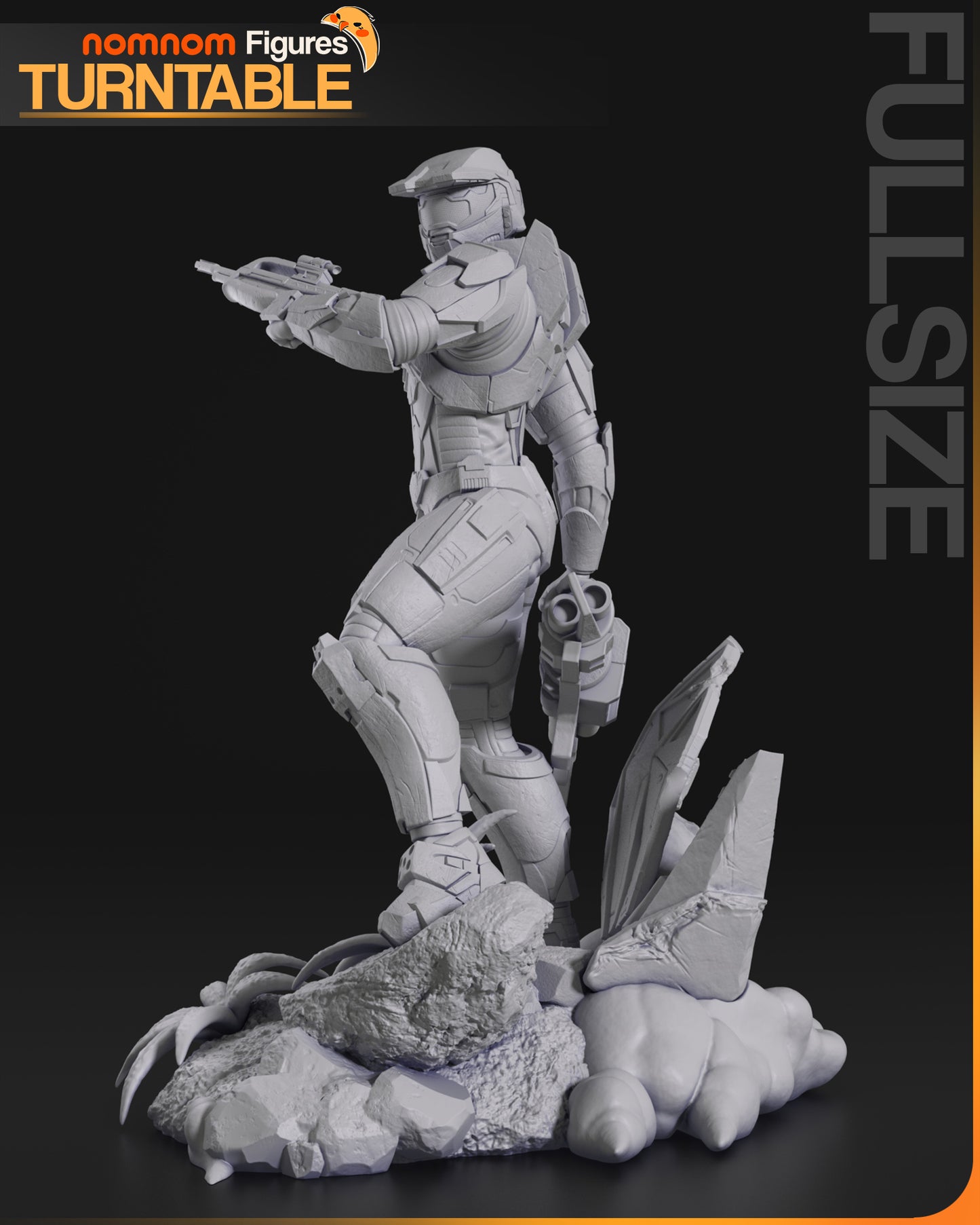 Master Chief | 8-Inch Resin Model Kit | DIY Halo 2 Spartan Warrior