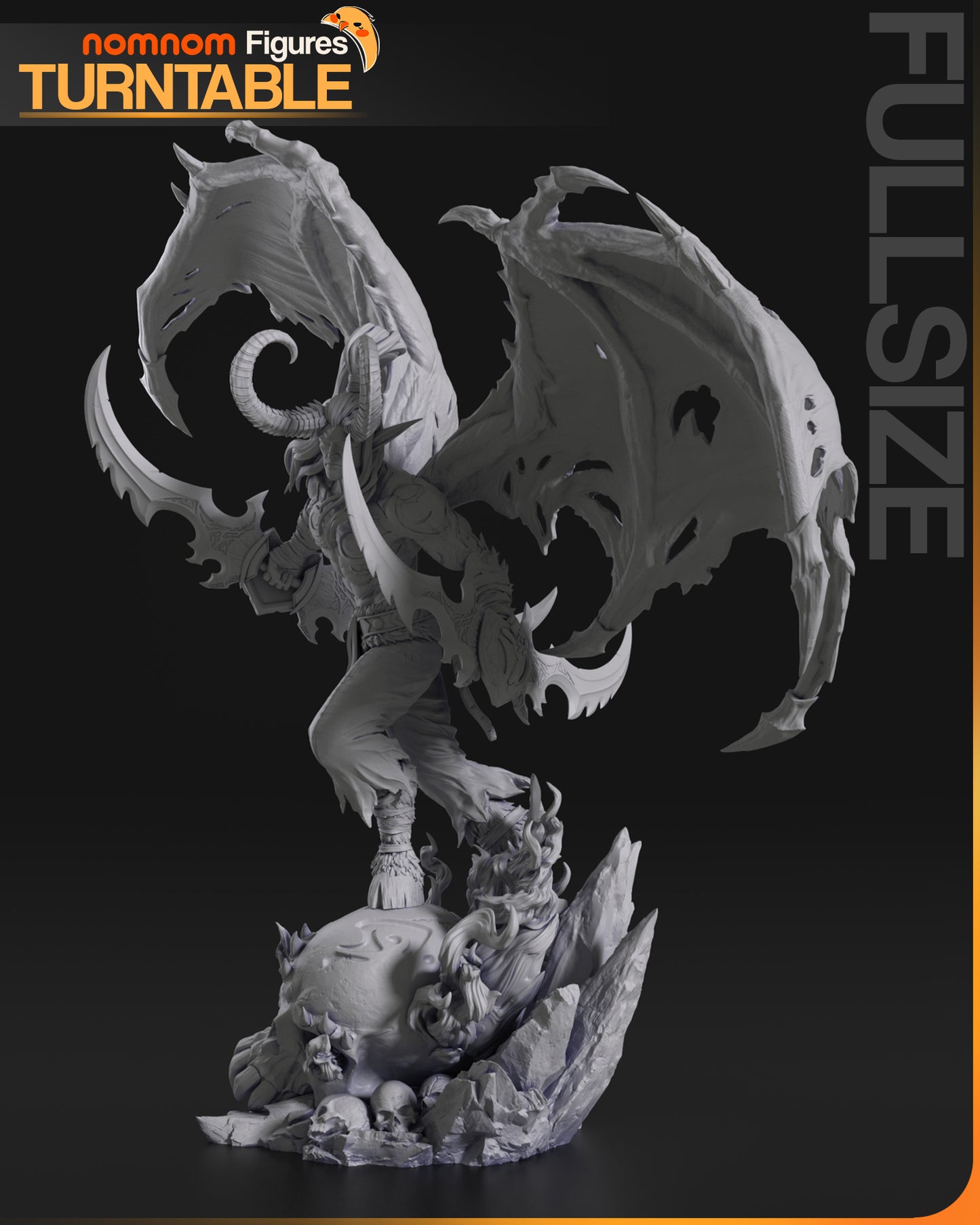 Illidan Stormrage | 11.5-Inch Resin Model Kit | DIY World of Warcraft Demon Hunter