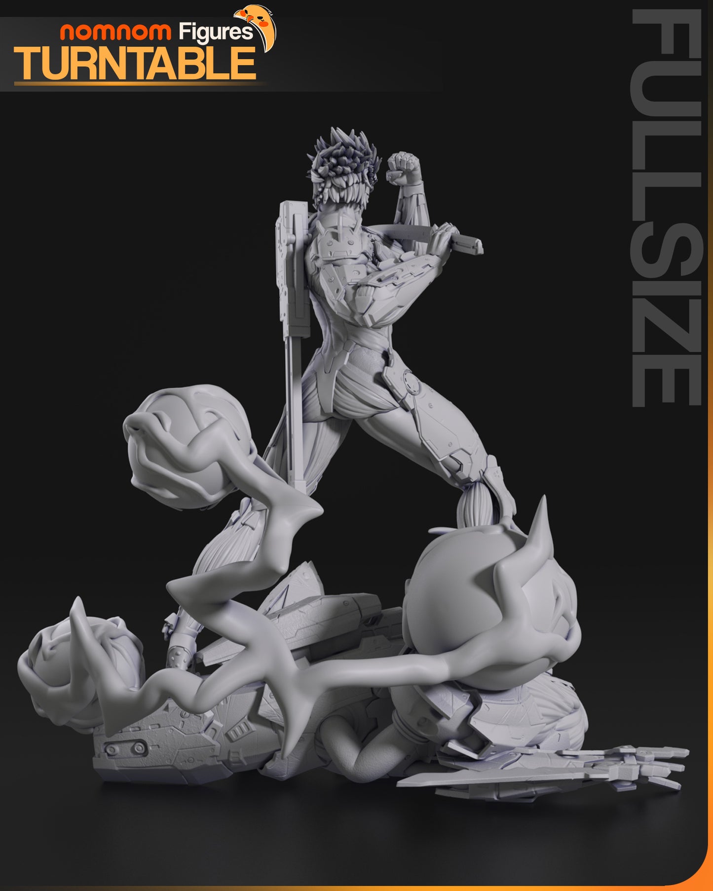 Raiden Bust | 7.5-Inch Resin Model Kit | DIY Metal Gear Cyborg Ninja