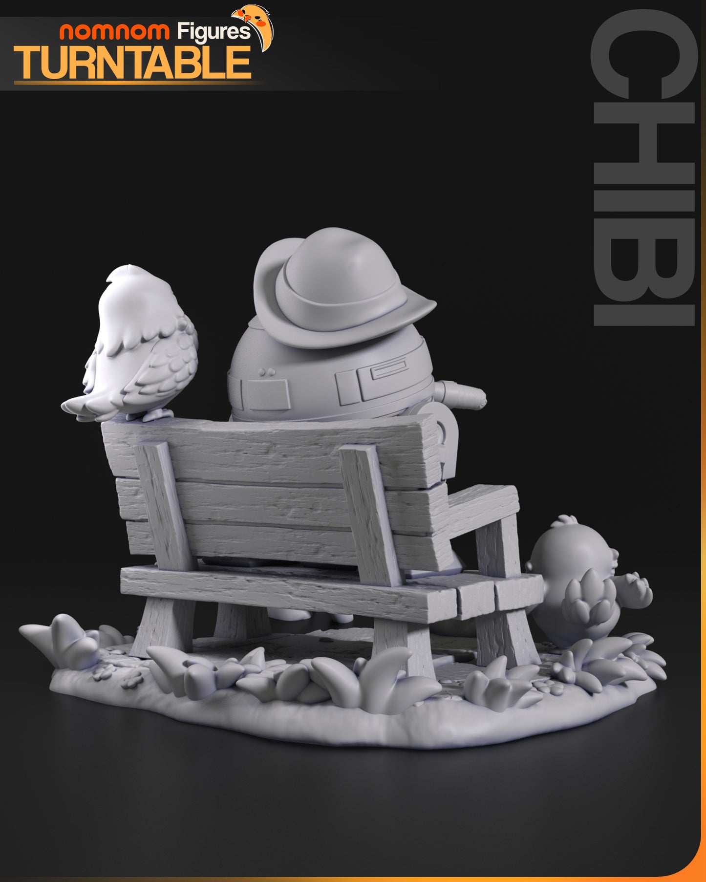 Chibi R2-D2 | 3-Inch Resin Model Kit | Star Wars Droid at the Park