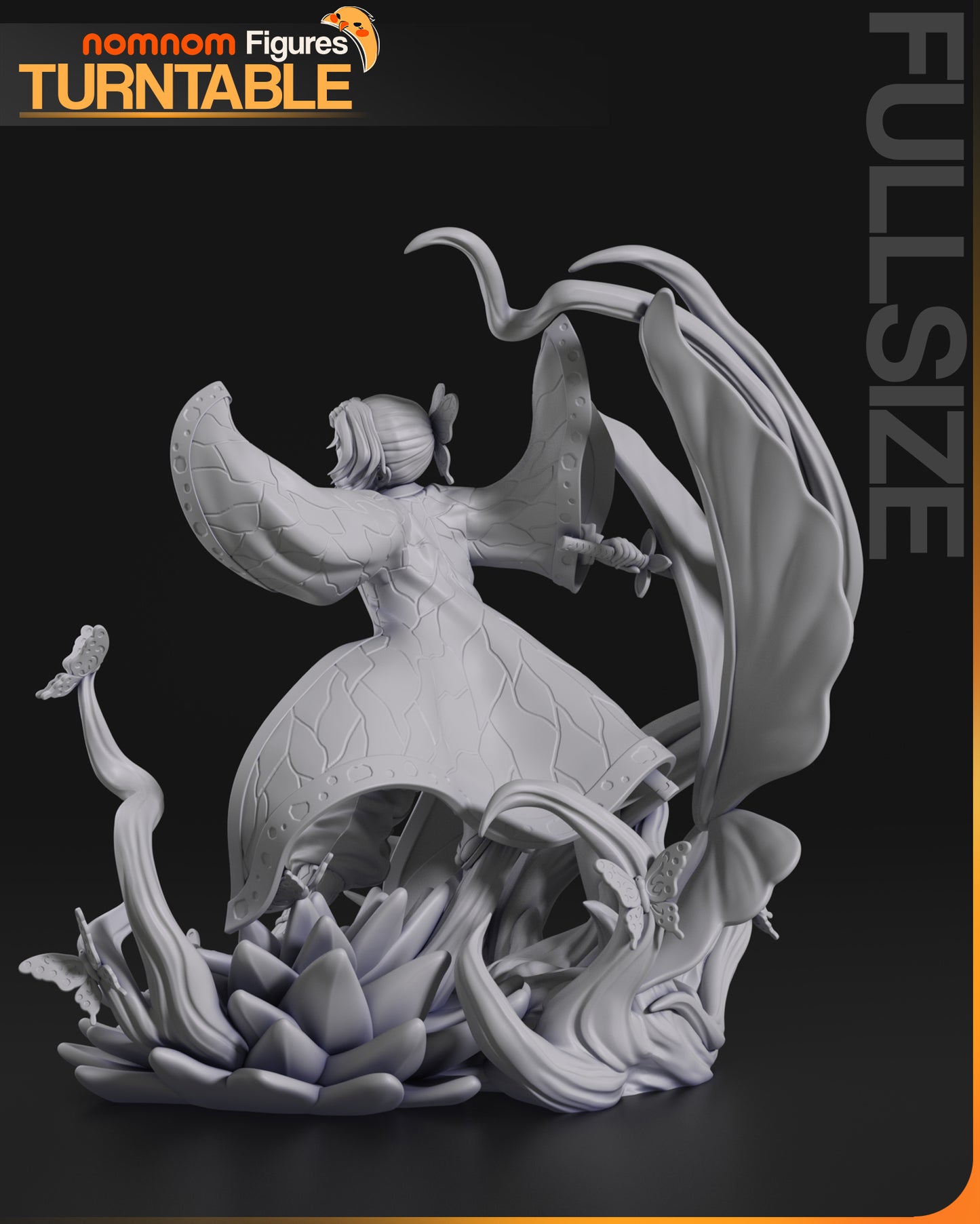 Shinobu Kochou Bust | 8-Inch Resin Model Kit | DIY Demon Slayer Insect Hashira
