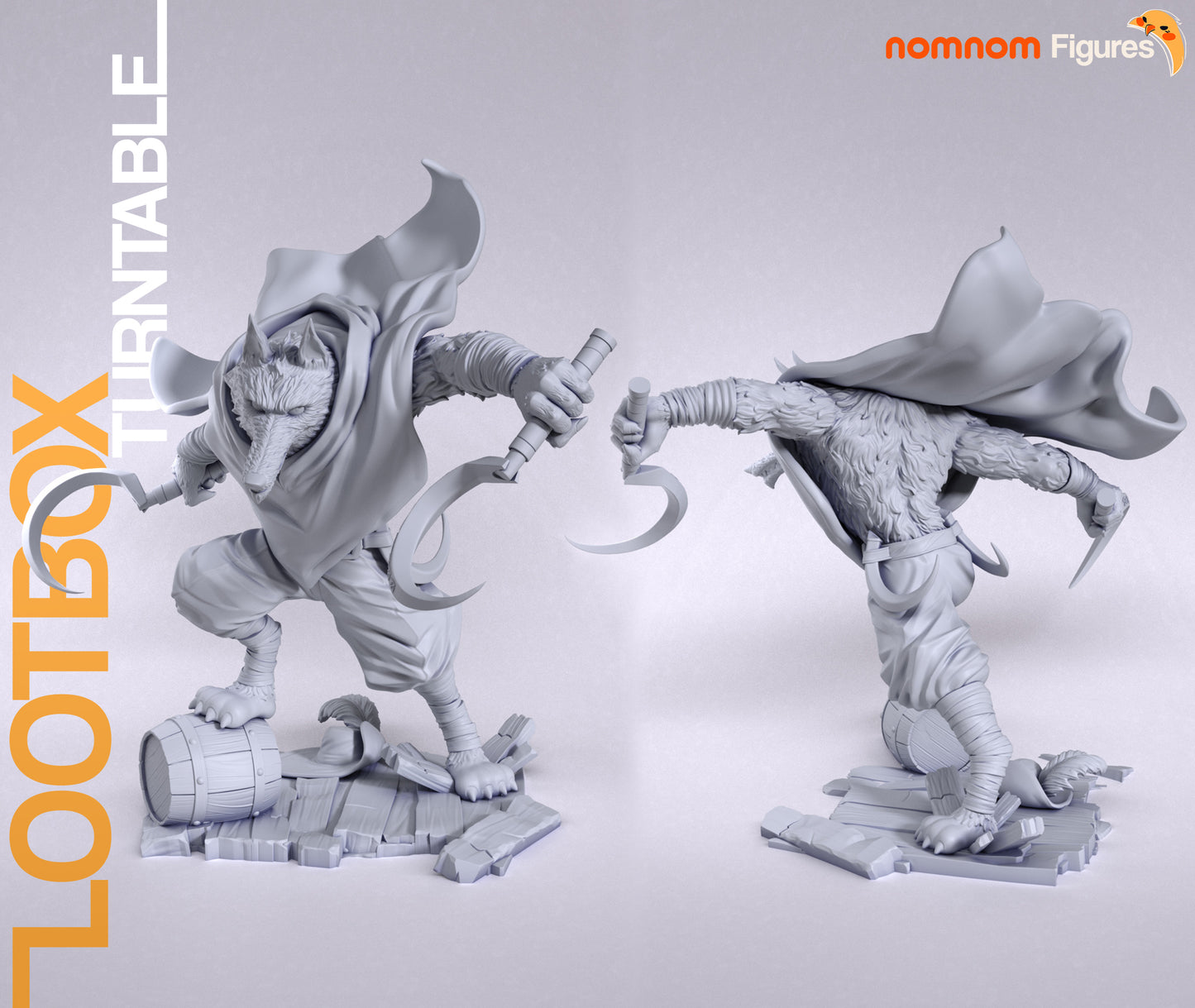 Death | 7.5-Inch Resin Model Kit | Puss in Boots The Wolf with Sickles