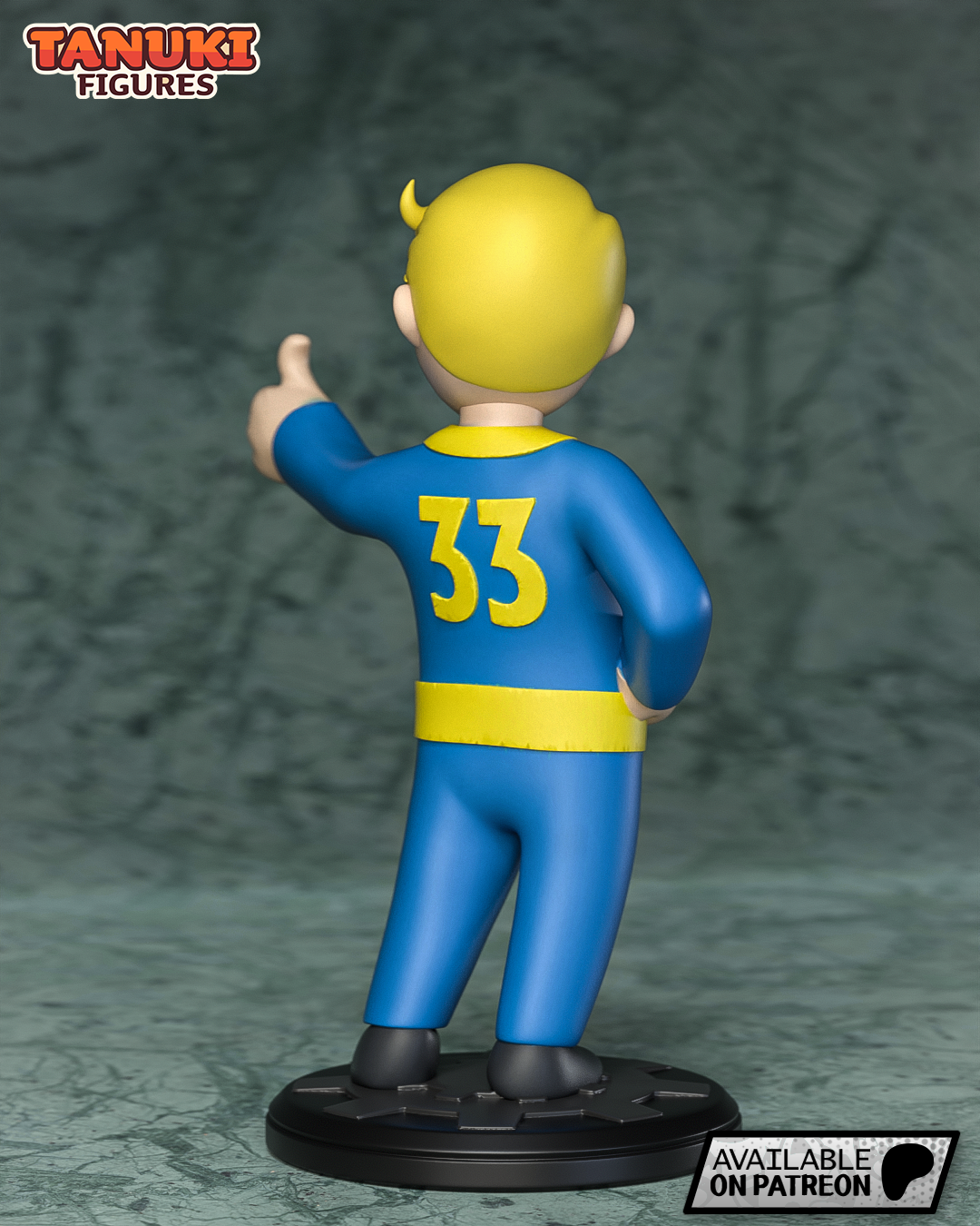 Vault Boy | 3-Inch Resin Model Kit | Fallout Toon Mascot