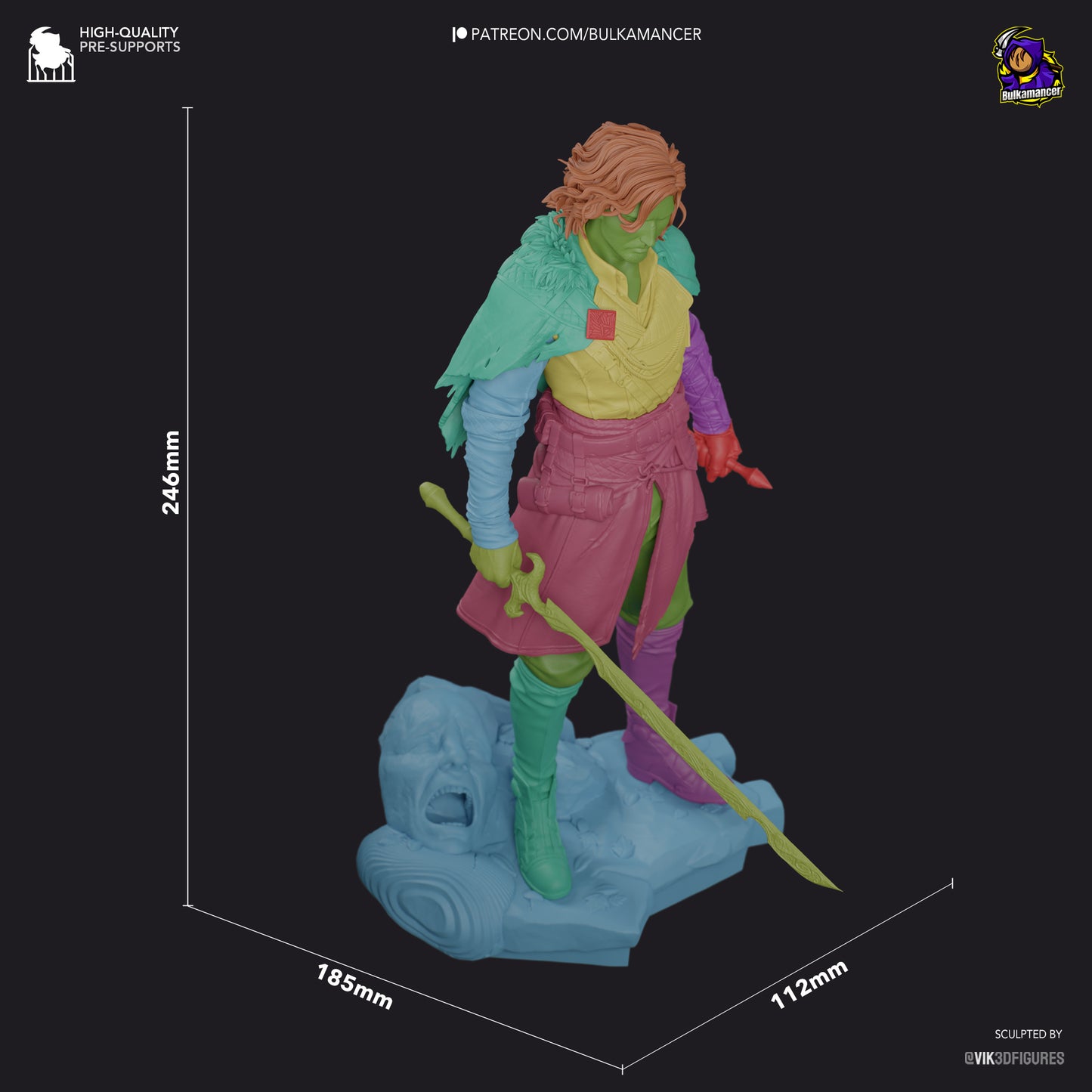 Verso | 9.5-Inch Resin Model Kit | DIY Clair Obscur: Expedition 33 Mysterious Swordsman