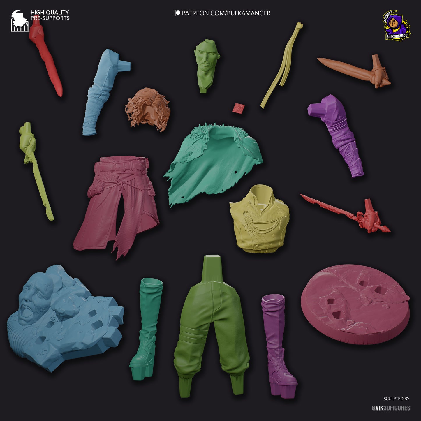 Verso | 9.5-Inch Resin Model Kit | DIY Clair Obscur: Expedition 33 Mysterious Swordsman