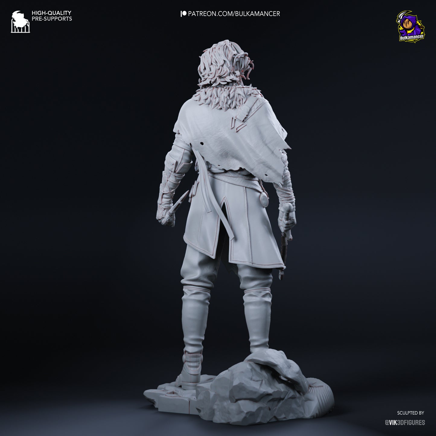 Verso | 9.5-Inch Resin Model Kit | DIY Clair Obscur: Expedition 33 Mysterious Swordsman