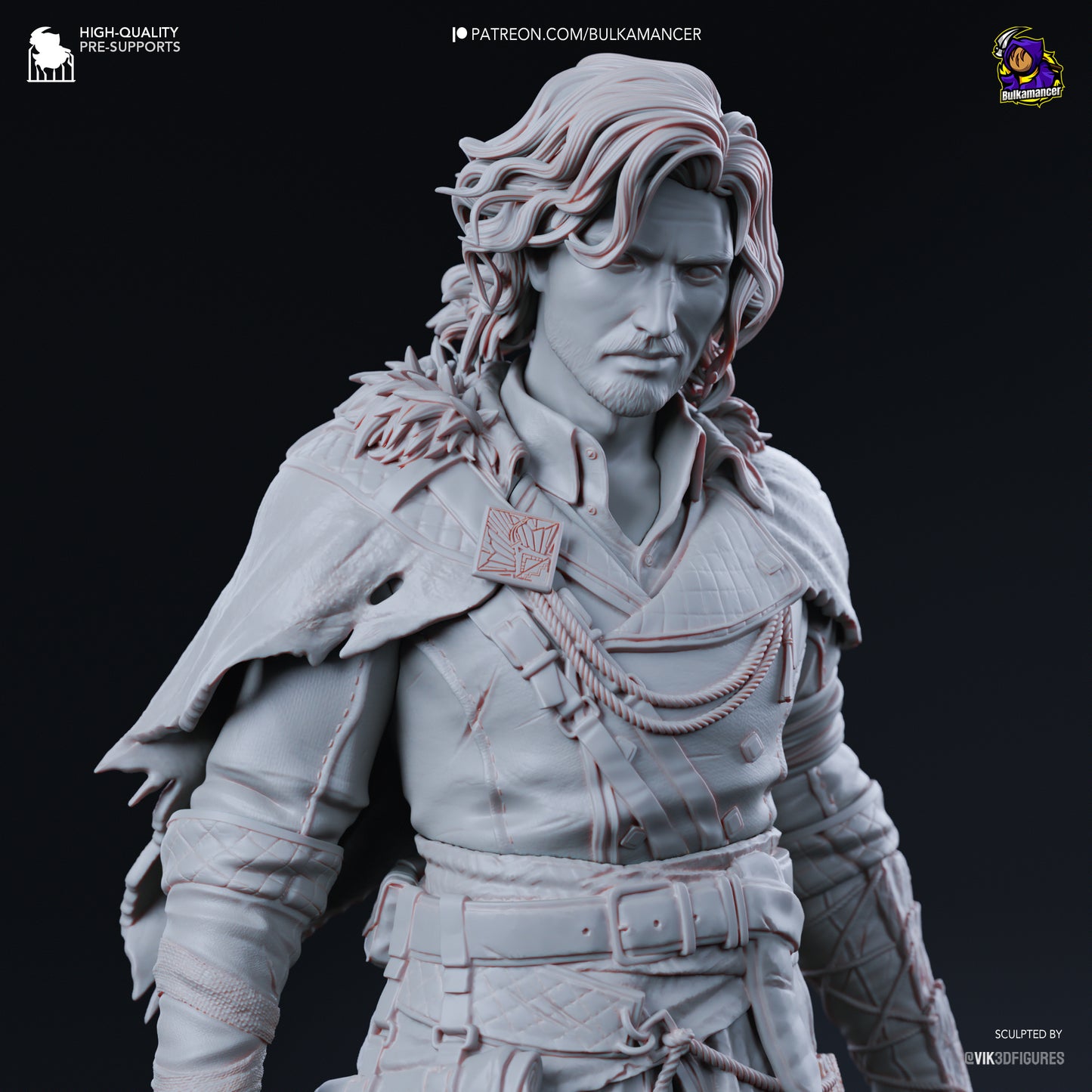 Verso | 9.5-Inch Resin Model Kit | DIY Clair Obscur: Expedition 33 Mysterious Swordsman