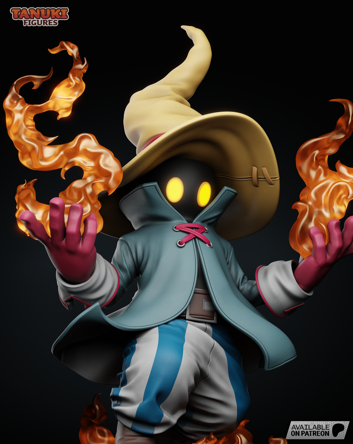 Vivi | 7.5-Inch Resin Model Kit | Final Fantasy Black Mage Awakened