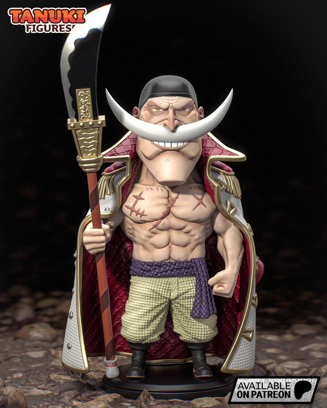 Chibi Whitebeard | 6-Inch Resin Model Kit | One Piece Yonko