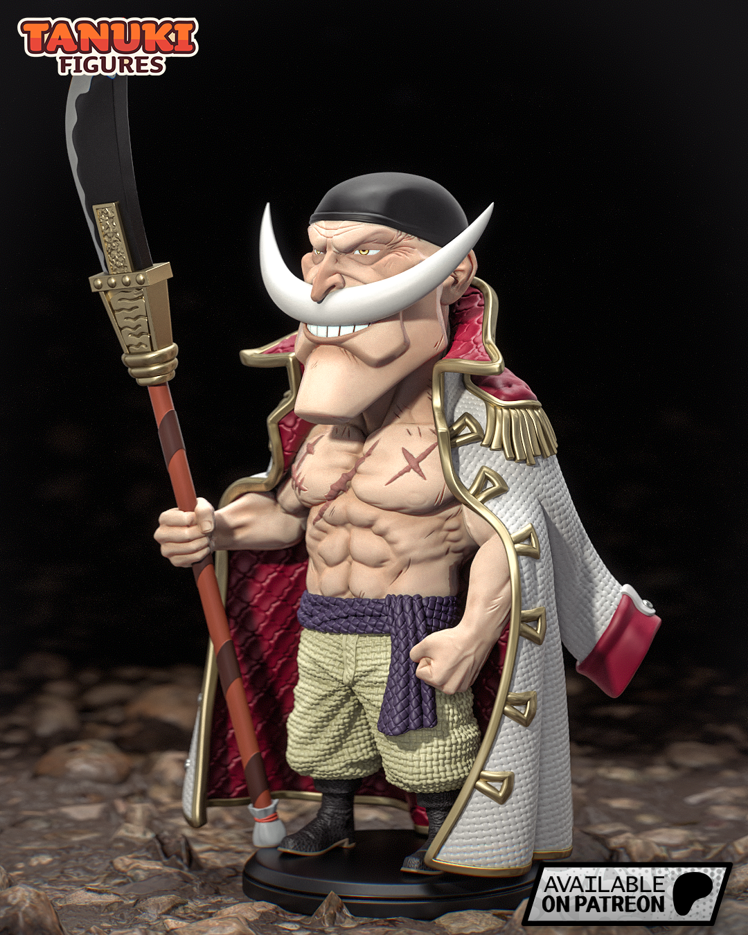Chibi Whitebeard | 6-Inch Resin Model Kit | One Piece Yonko
