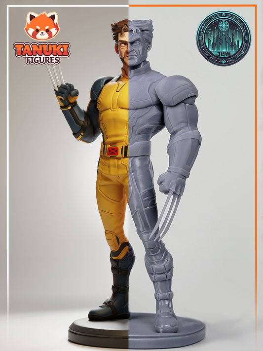Wolverine | 6-Inch Resin Model Kit | Toon-Style Xmen Berserker Mutant
